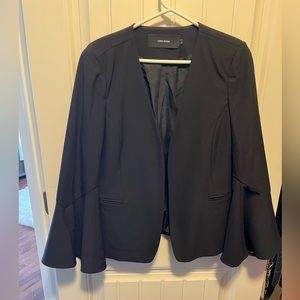 Blazer with bell sleeves